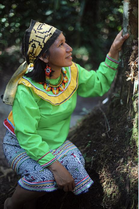 Maestra Eunice in the Amazon forest
